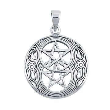 Devil Star Pendant Charm Fashion Jewelry 925 Sterling Silver